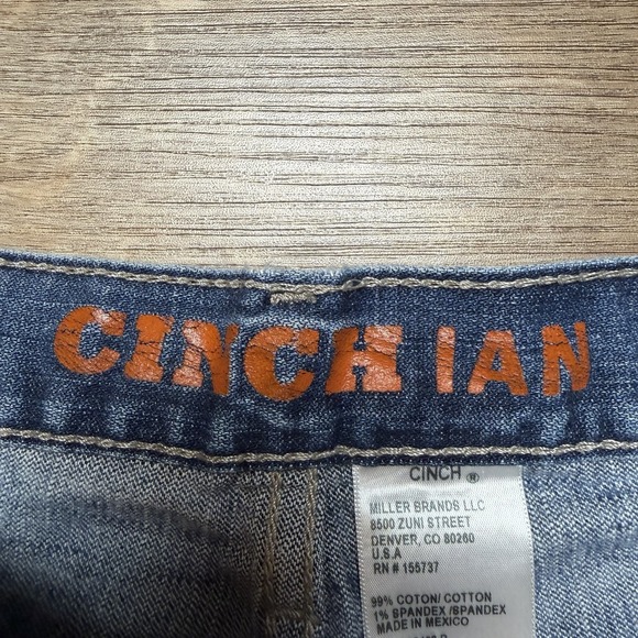 Cinch Jeans Men 32x32 Blue Ian Bootcut Stretch Denim Western Cowboy Rodeo Casual - Picture 6 of 13
